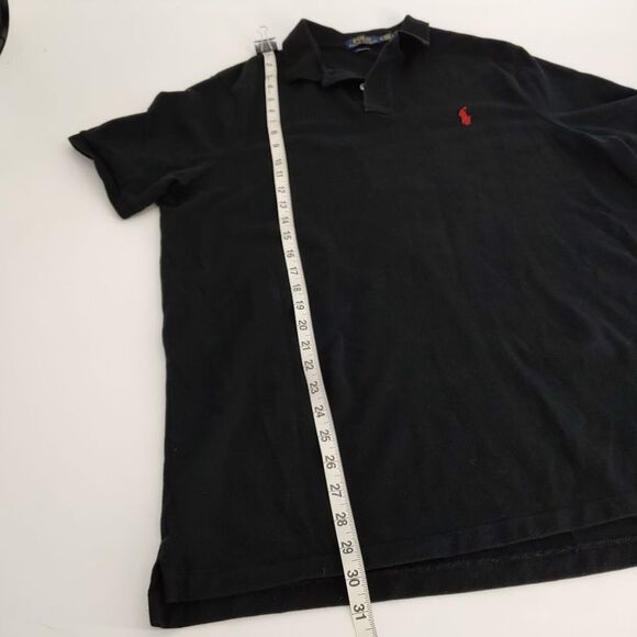 Polo Ralph Lauren Men's XL Classic Fit Rugby Polo Shirt Short Sleeve Black - Picture 8 of 10